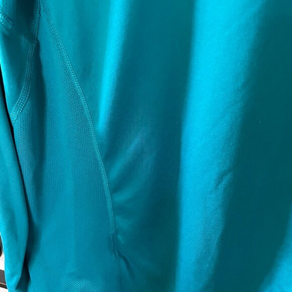 Nike Dri-Fit Womens Activewear Teal and White Shirt Size Large - Picture 8 of 10